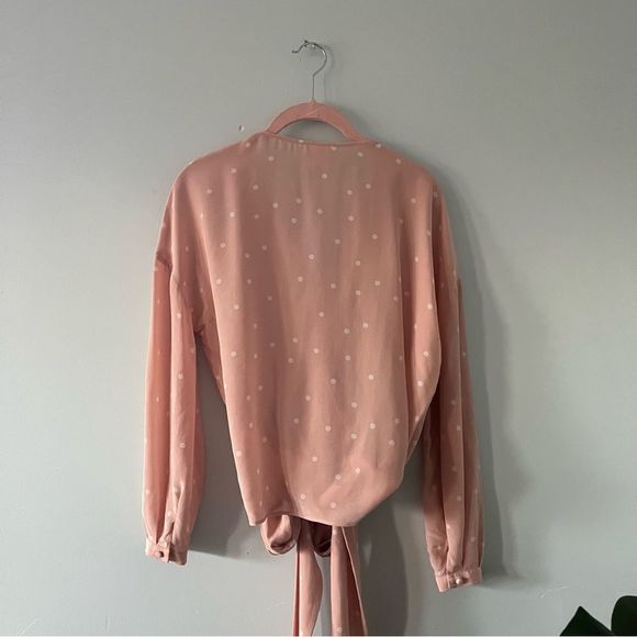 Sezane Anya Silk Wrap Top 36 - Picture 9 of 13